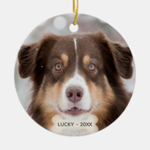 Custom Australian Shepherd Foto Keramik Ornament