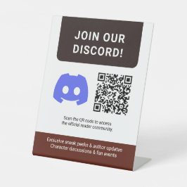 Custom Author Promotional Fan Reader Community Sockelschild