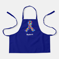 Custom Autismus Awareness Ribbon Blue Personalisie