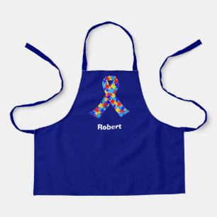Custom Autismus Awareness Ribbon Blue Personalisie Schürze