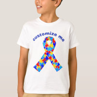Custom Autismus Awareness Ribbon Kinder