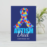 Custom Autismus Vater Blue Ribbon Vatertag