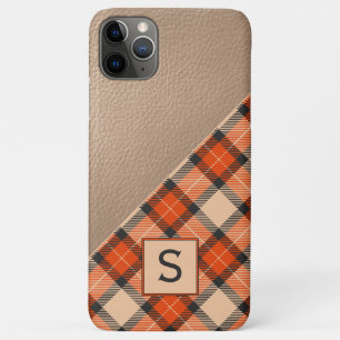 Custom Autumn Pumpkin Orange Brown Tartan Muster Case-Mate iPhone Hülle