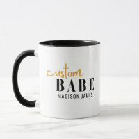 Custom Babe Funny Sprichwort Personalisierter Name