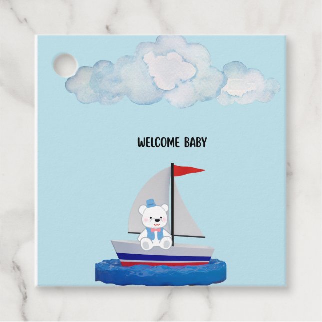 Custom Baby Bib Geschenkanhänger (Vorderseite)