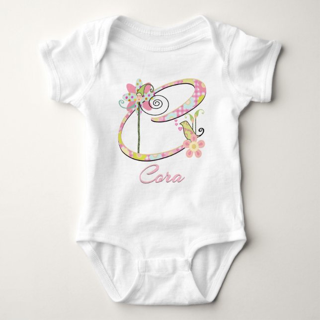 Custom Baby Bird Garden Baby Strampler (Vorderseite)