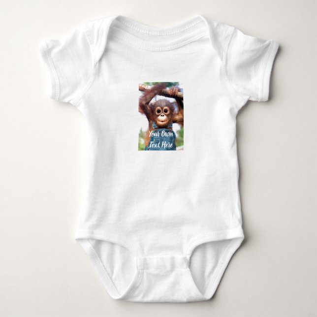 Custom Baby Bodysuit - Eigenes Bild und Text hinzu Strampler (Vorderseite)