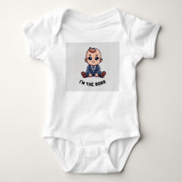 Custom Baby Bodysuit-"I'm the Boss" Foto & Text Strampler