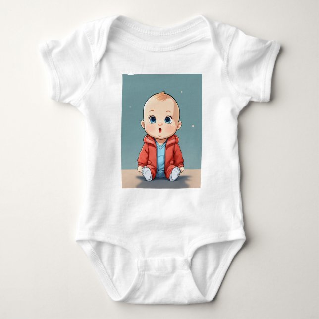 Custom Baby Bodysuit | Super Soft Jersey |  Strampler (Vorderseite)