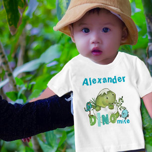 Custom Baby Boy Dinosaur DINO Mite T - Shirt