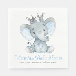 Custom Baby Boy Elephant Baby Dusche Serviette