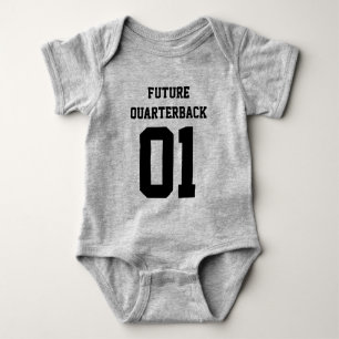 Custom Baby Boy Football Jersey Bodysuit Strampler