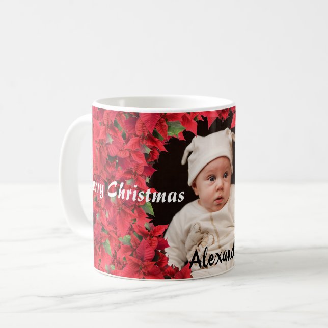 Custom Baby/Child Foto Weihnachten Kaffeetasse (Vorderseite Links)