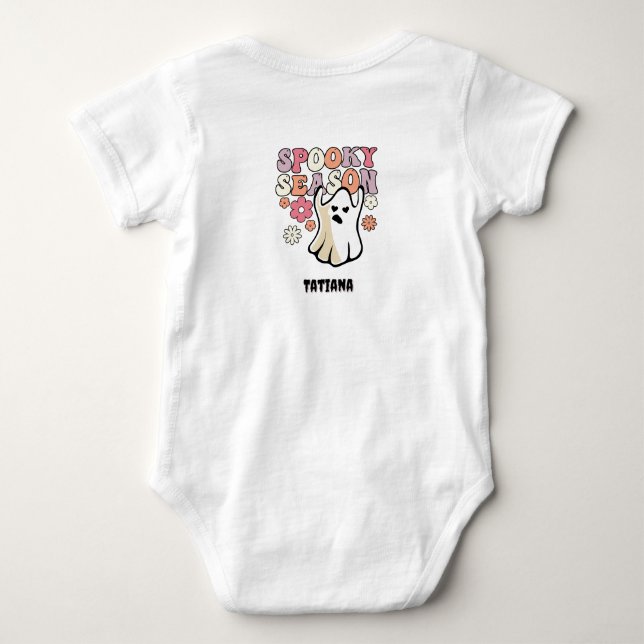Custom baby clothes,custom Spooky season,Halloween Strampler (Rückseite)