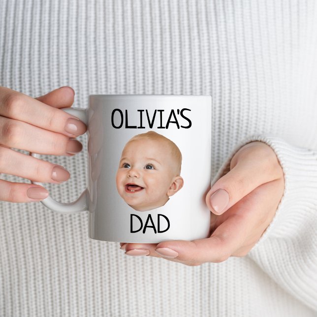 Custom Baby Face Baby Foto Erstmaliges Vater New D Tasse (Von Creator hochgeladen)