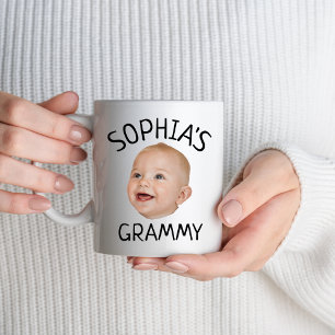 Custom Baby Face Baby Foto Grammy Geburtstagsparty Tasse