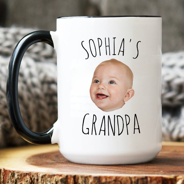 Custom Baby Face Baby Foto Weihnachtsgrandpa Gigi Tasse (Von Creator hochgeladen)
