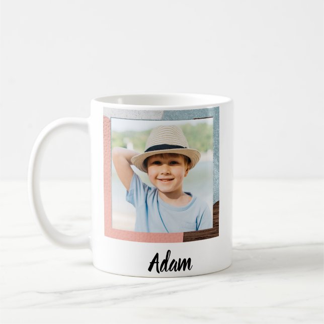 Custom Baby Face Mug, Personalize Child Photo  Kaffeetasse (Links)