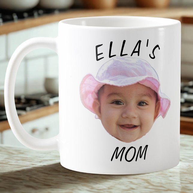 Custom Baby Face Photo Mom Gift Kaffeetasse (Von Creator hochgeladen)