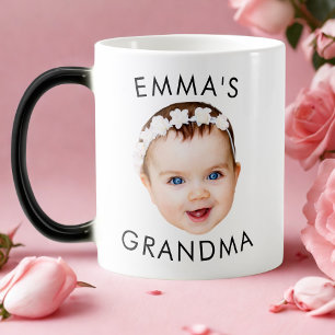 Custom Baby Face Tasse Mama Oma Opa Geburtstag