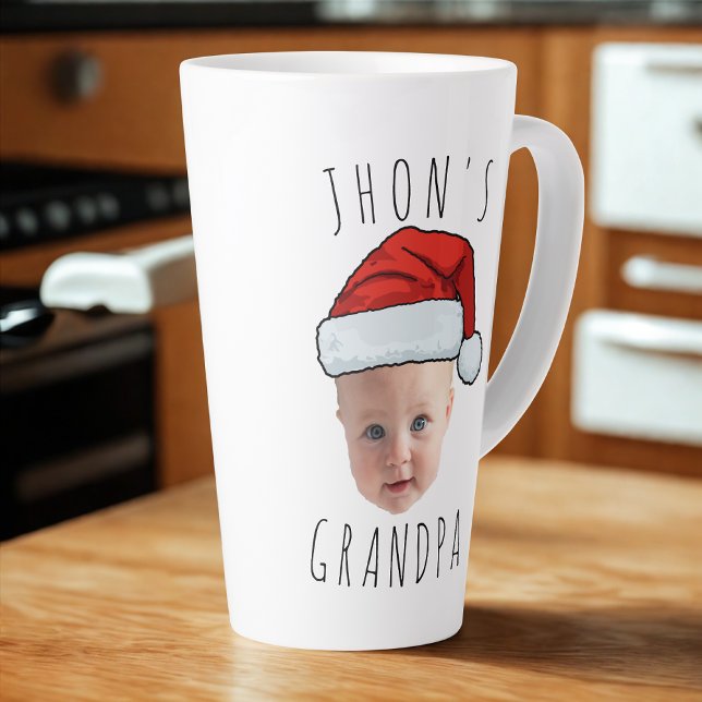 Custom Baby Face Weihnachtsmannmütze Weihnachts-Fo Milchtasse (Von Creator hochgeladen)