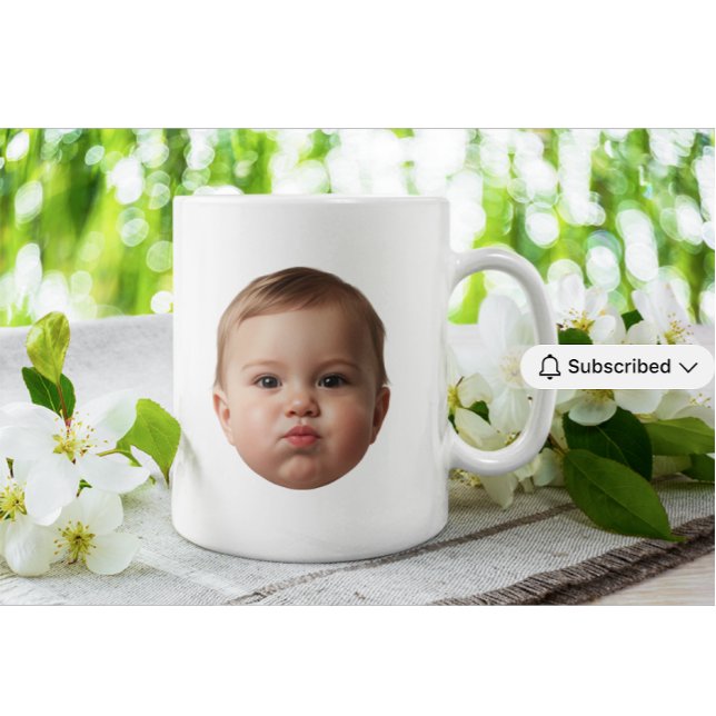 Custom Baby & Family Photo Face Mug custom grandma Tasse (Von Creator hochgeladen)
