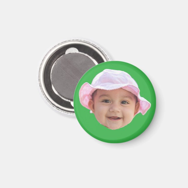Custom Baby Foto Magnet (Vorderseite/Rückseite)