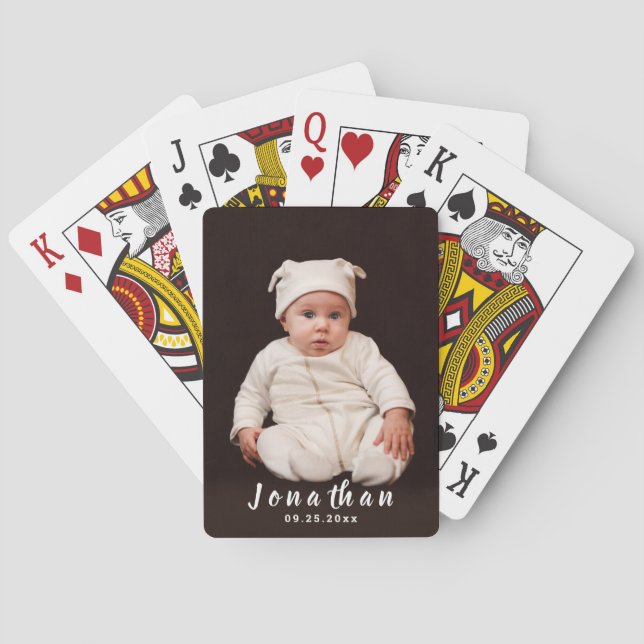Custom Baby Foto Poker Cards Spielkarten (Rückseite)