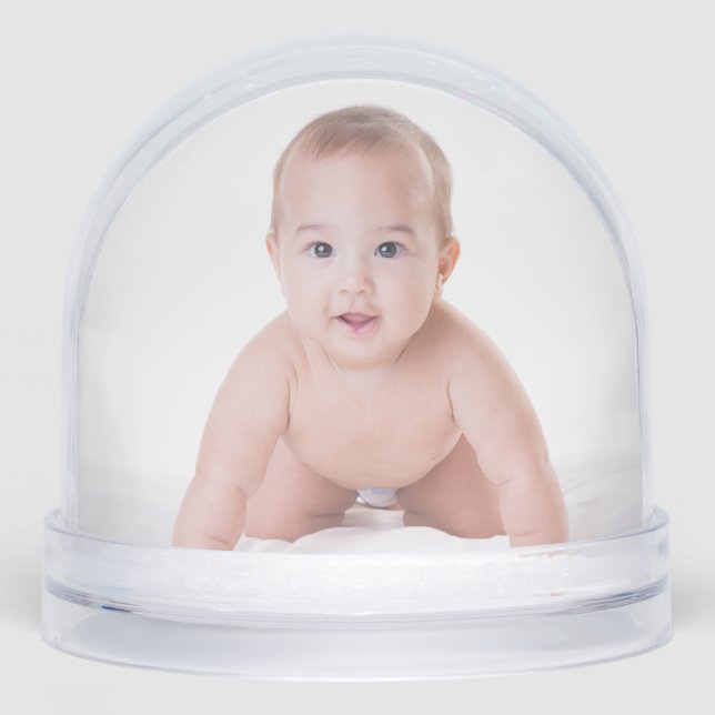 Custom Baby Foto Schneekugeln (Vorderseite)