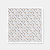 Custom Baby Giraffe Design Napkins