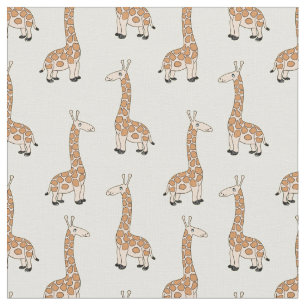 Custom Baby Giraffe Fabric Print for Kids Stoff