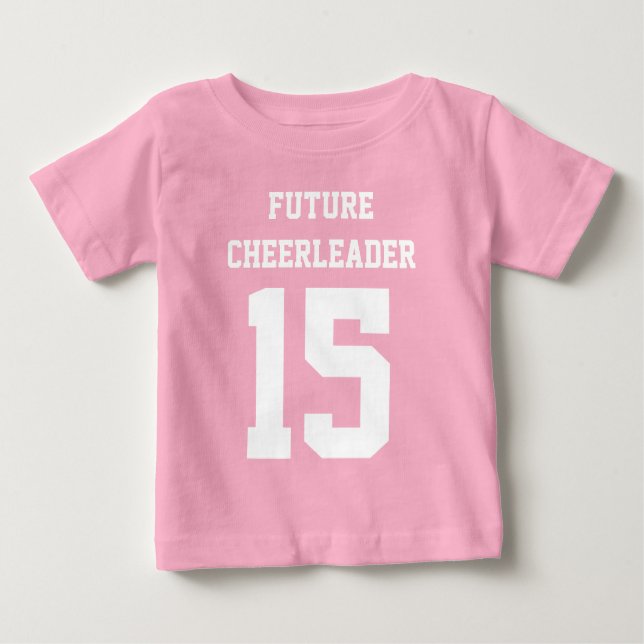 Custom Baby Girl Football Jersey Bodysuit Baby T-shirt (Vorderseite)