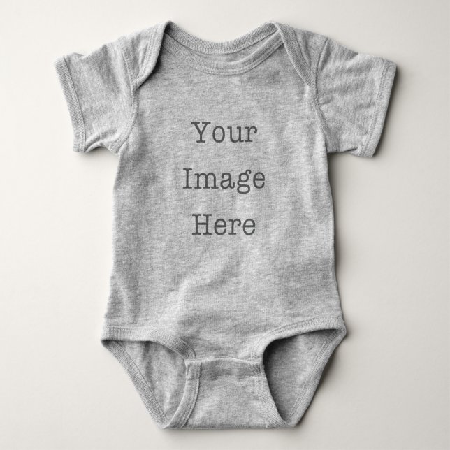 Custom Baby Jersey Bodysuit - Personalisierter Säu Baby Strampler (Vorderseite)