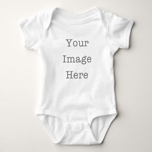 Custom Baby Jersey Bodysuit - Personalisierter Säu Baby Strampler (Vorderseite)