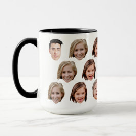 Custom Baby Kids Family Face 5 Photos Tasse
