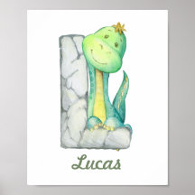 Custom Baby Kinderzimmer Decor Niedlich Dinosaurie