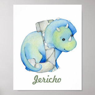 Custom Baby Kinderzimmer Decor Niedlich Dinosaurie Poster