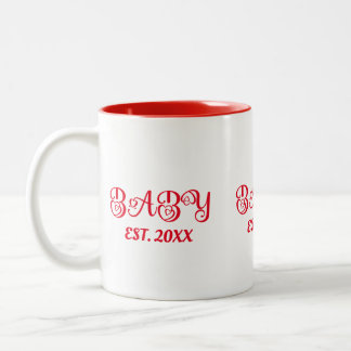 Custom Baby LIEBE Retro Red Valentine Couple Zweifarbige Tasse