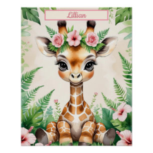 Custom Baby Monkey Kinderzimmer Wall Art Poster