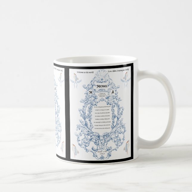Custom Baby Name Bedeutung Cup - Geschenke für Elt Kaffeetasse (Rechts)