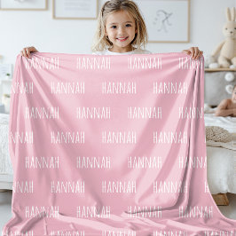 Custom Baby Name Blanket Gift for Baby Showers Fleecedecke