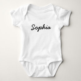 Custom Baby Name | Minimal Script Typography Strampler
