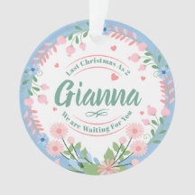 Custom Baby Name Ornament for Erwartete Familien