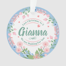 Custom Baby Name Ornament for Erwartete Familien