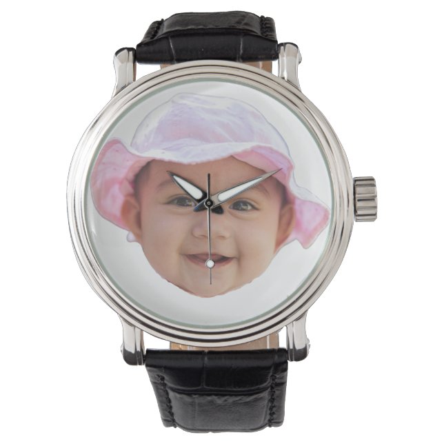 Custom Baby Photo, Baby Photo Face Armbanduhr (Vorderseite)