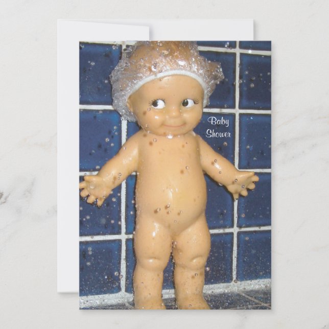 Custom Baby Shower Einladung für Junge oder Mädche (Vorderseite)