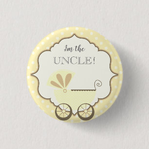 Custom Baby Shower Party Ich bin der Onkel Button