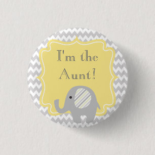 Custom Baby Shower Party Ich bin der Tante Button