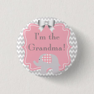 Custom Baby Shower Party Ich bin die Oma-Taste Button