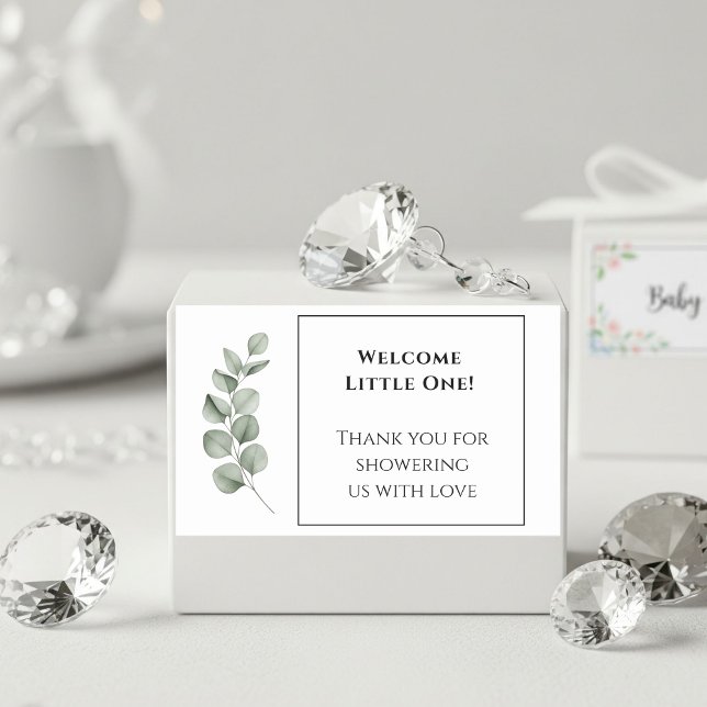 Custom Baby Shower Stickers - Modern Simple Design (Von Creator hochgeladen)